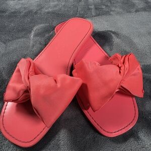 Kate Spade New York Bikini Bow Slide Sandals, Size 7.5 B Womens NWOT